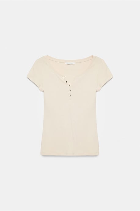 Women's Slim Fit Cotton U-Neck T-Shirt - Image 5