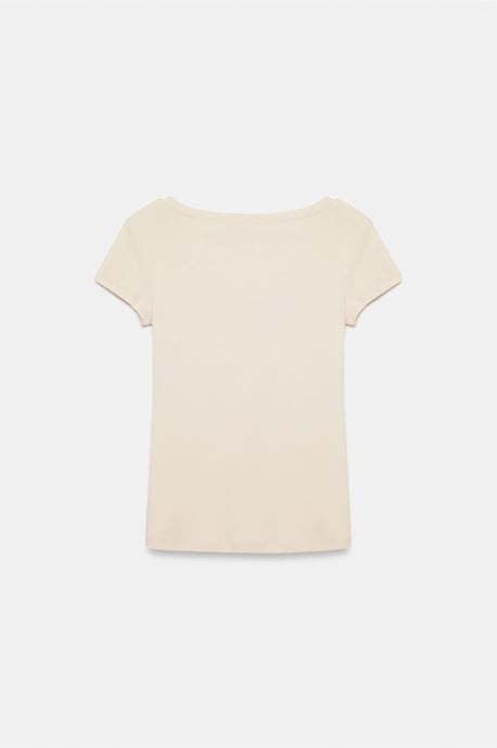Women's Slim Fit Cotton U-Neck T-Shirt - Image 6