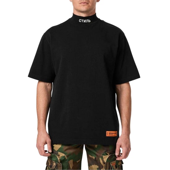 Heron Preston Heren CTMNB Jersey Oversized T-shirt (Zwart/Wit) - Image 1