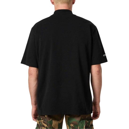 Heron Preston Heren CTMNB Jersey Oversized T-shirt (Zwart/Wit) - Image 3