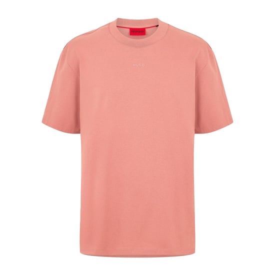 Hugo Boss Heren Zwaargewicht Relaxed Fit T-shirt (Roze) - Image 1