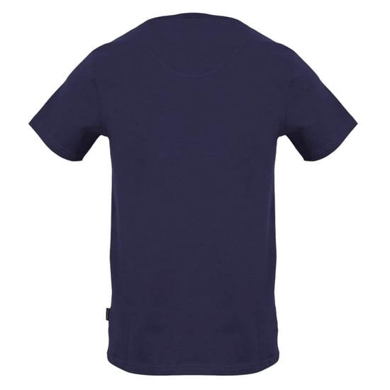 Aquascutum Heren-T-shirt met verticaal logo en ronde hals (Marine) - Image 2