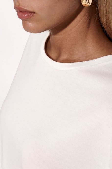 Losse Pasvorm Crew Neck T-shirt - Image 5