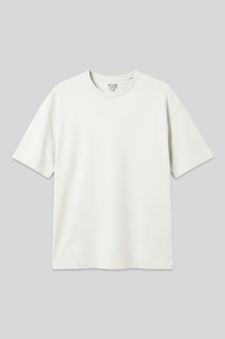Oversized Katoenmix Crew Neck T-Shirt - Image 1