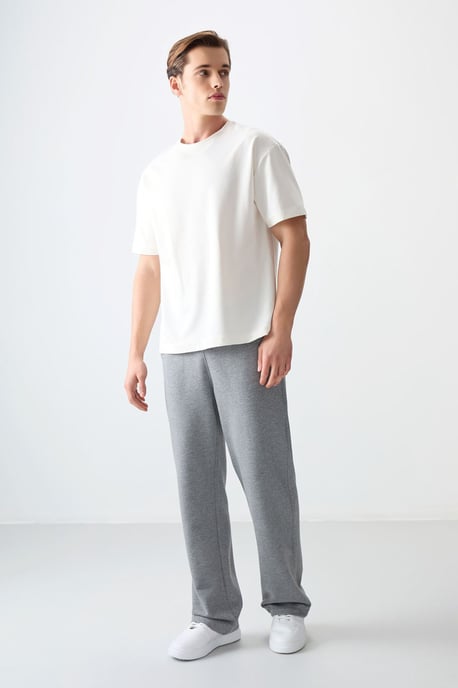 Oversized Katoenmix Crew Neck T-Shirt - Image 3