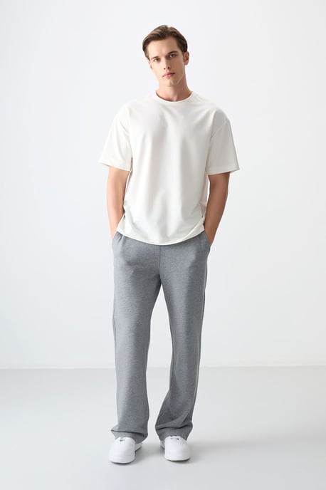 Oversized Katoenmix Crew Neck T-Shirt - Image 5