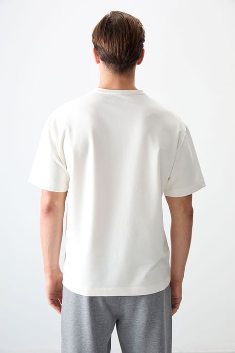 Oversized Katoenmix Crew Neck T-Shirt - Image 6
