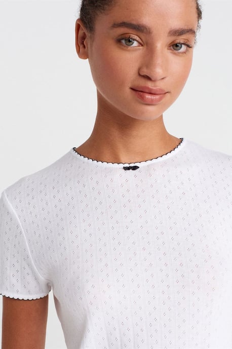 Women's Ribbed Crop T-Shirt - Image 3