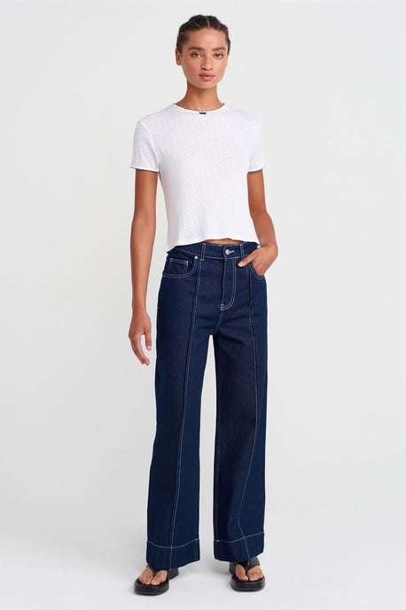 Women's Ribbed Crop T-Shirt - Image 4