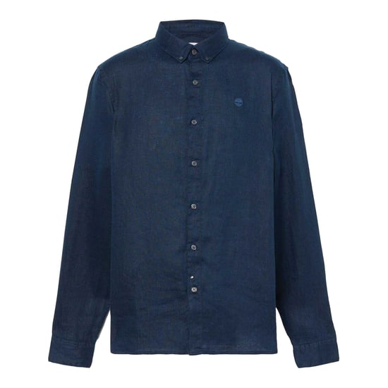 Timberland Heren Linnen Relaxed Fit Overhemd (Donkere saffier) - Image 2