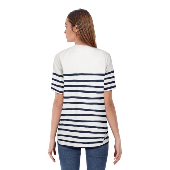 Lyle & Scott Womens/Ladies Breton Cotton T-Shirt (White) - Image 4