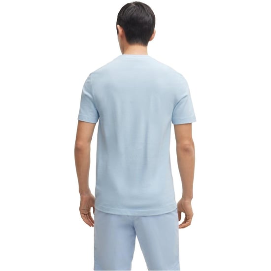 Hugo Boss Heren Boss Katoen Regular T-shirt (Lichtblauw) - Image 3