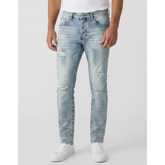 True Rise Spijkerbroek met gaten stretch slim fit jeans spijkerbroek volwassenen - Image 4