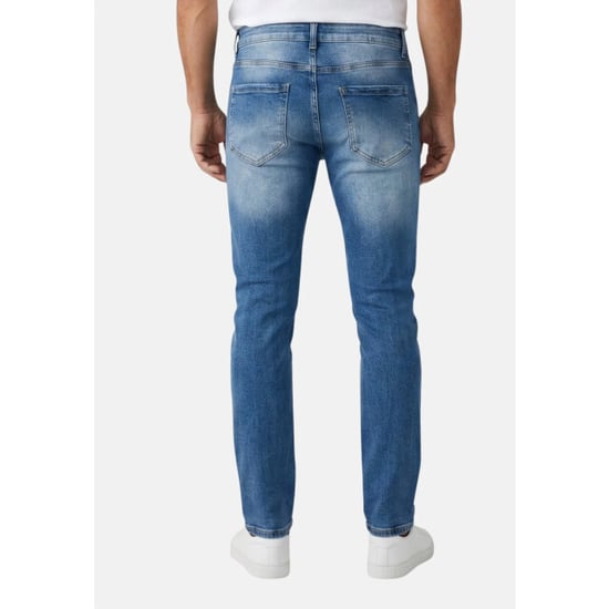 True Rise Jeans slim fit met gaten spijkerbroek volwassenen - Image 6