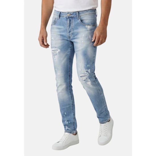 True Rise Gescheurde jeans slim fit spijkerbroek volwassenen - Image 5