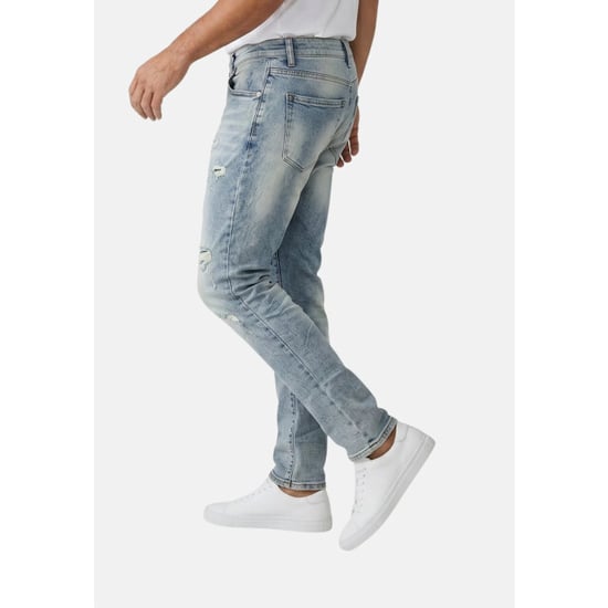 True Rise Spijkerbroek met gaten stretch slim fit jeans spijkerbroek volwassenen - Image 6