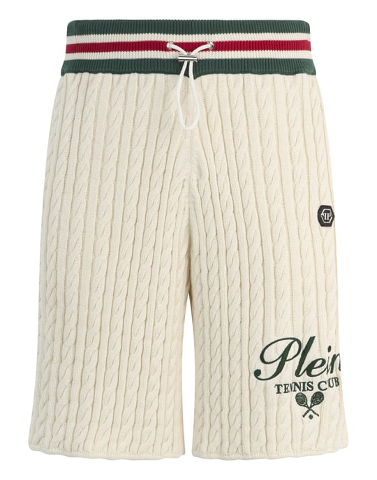 Knitted Drawstring Shorts Plein Tennis - Image 1