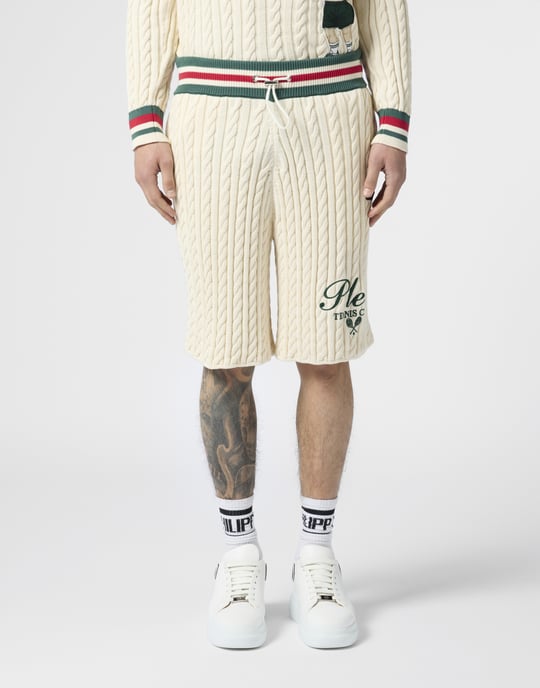 Knitted Drawstring Shorts Plein Tennis - Image 2