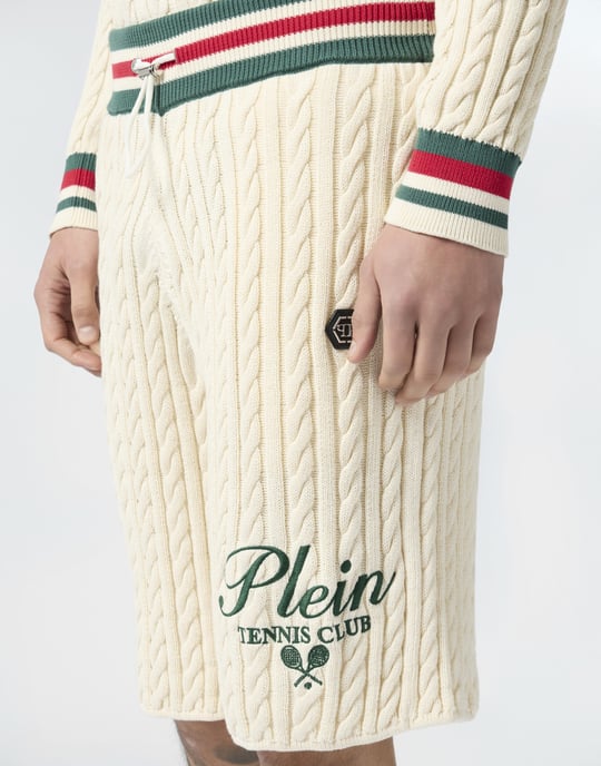 Knitted Drawstring Shorts Plein Tennis - Image 3