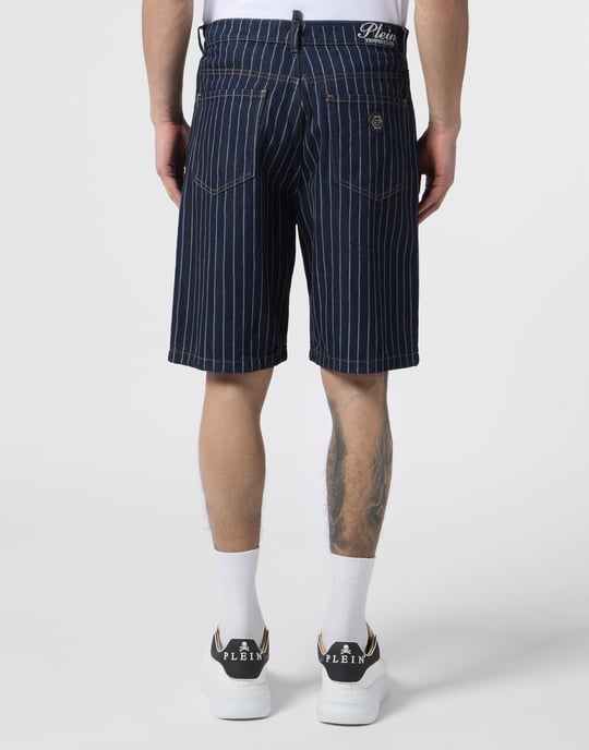 Denim Shorts Pinstripe - Image 5