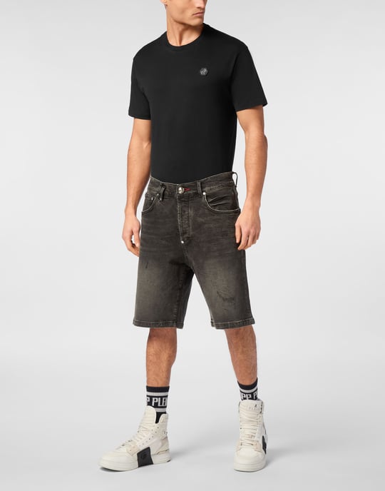 Denim Korte Broek Skull - Image 3