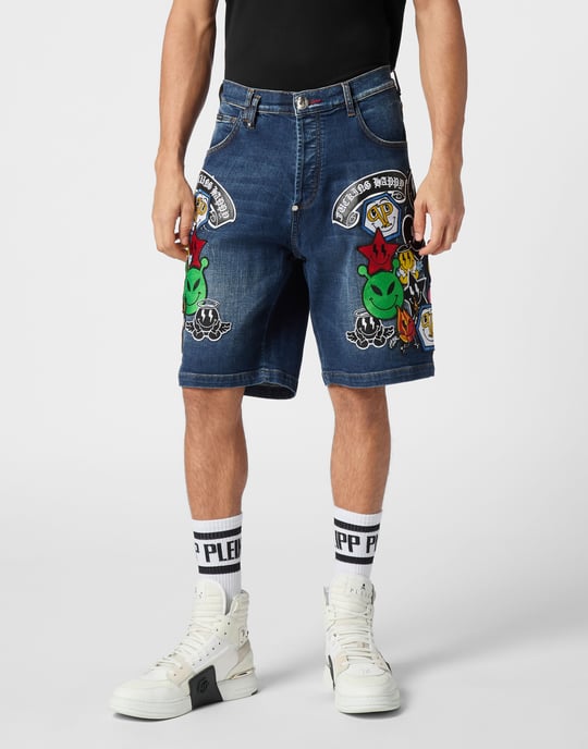 Denim Korte Broek Smile - Image 2