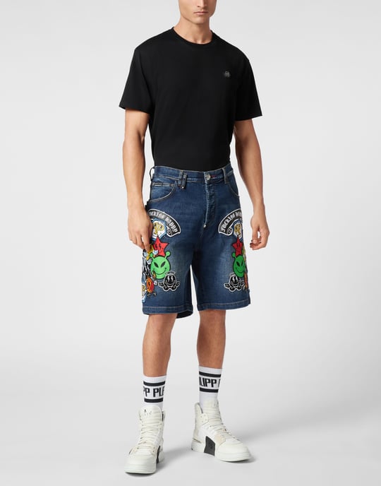 Denim Korte Broek Smile - Image 3