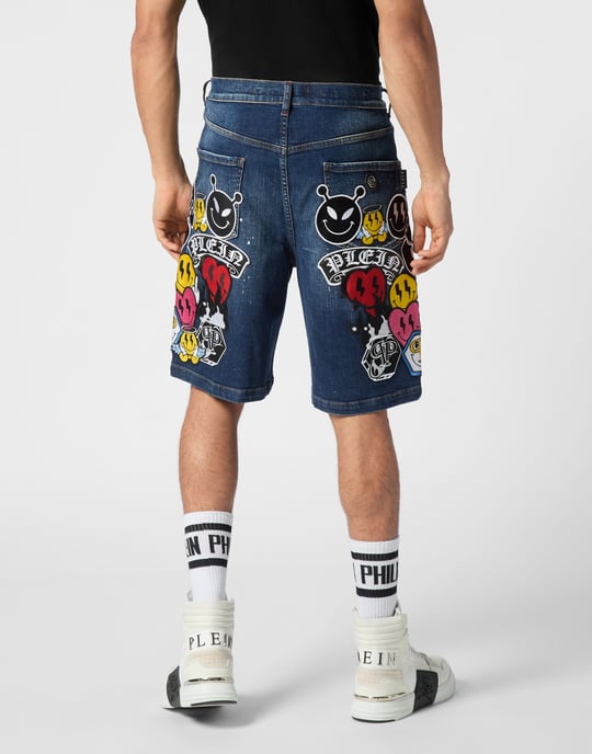 Denim Korte Broek Smile - Image 4