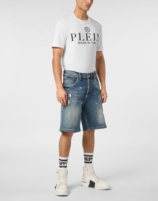 Denim Korte Broek Skull - Image 3