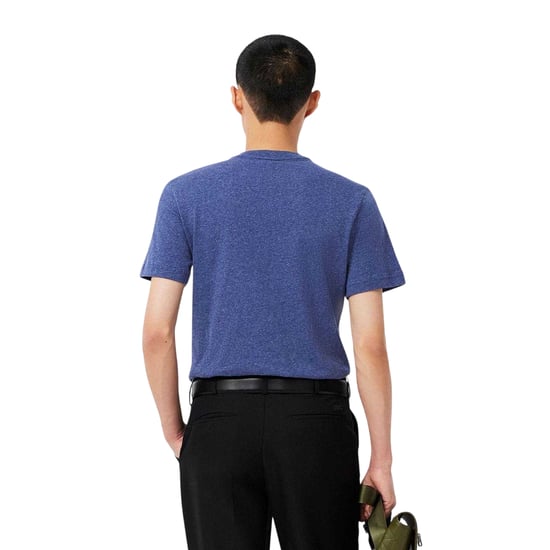 Lacoste Heren T-shirt van gemerceriseerd katoen (Marine) - Image 3
