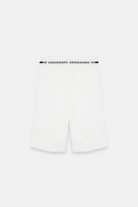 Hoge taille Wijde Crepe Shorts Met Ceintuur - Image 6
