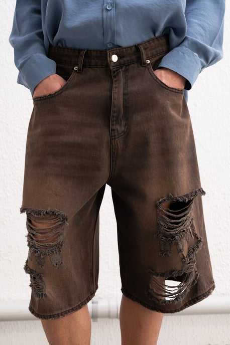 Förstörda jeansshorts - Image 1