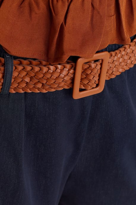Dames Tailored Crepe Mini Shorts - Image 3