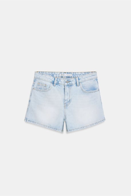 Hoge taille Katoenen Denim Shorts - Image 5