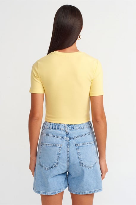 Hoge Taille Wijde Spijkerbroek Shorts - Image 2