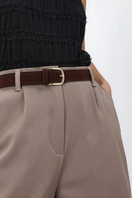 High Waist Wide Leg Belted Shorts - Image 5