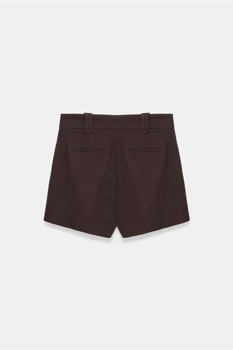 Hoge Taille Katoenen Popeline Broekjes met Riem - Image 6