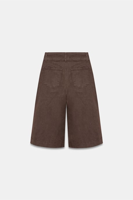 Hoge taille wijde denim shorts - Image 6
