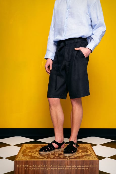 Bältesförsedda Vida Linshorts - Image 2