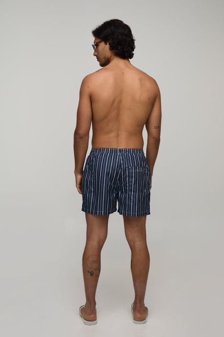 Striped Mid Length Swim Shorts - Image 2