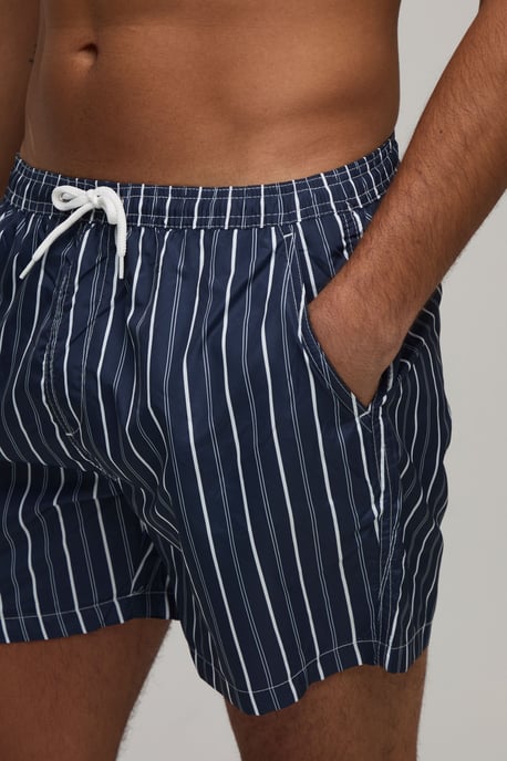 Striped Mid Length Swim Shorts - Image 3