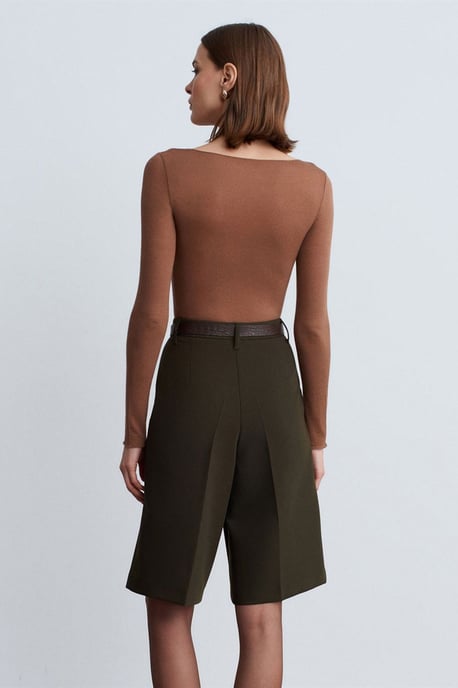 Hooggewaisted Gewatteerde Wijde Shorts - Image 3