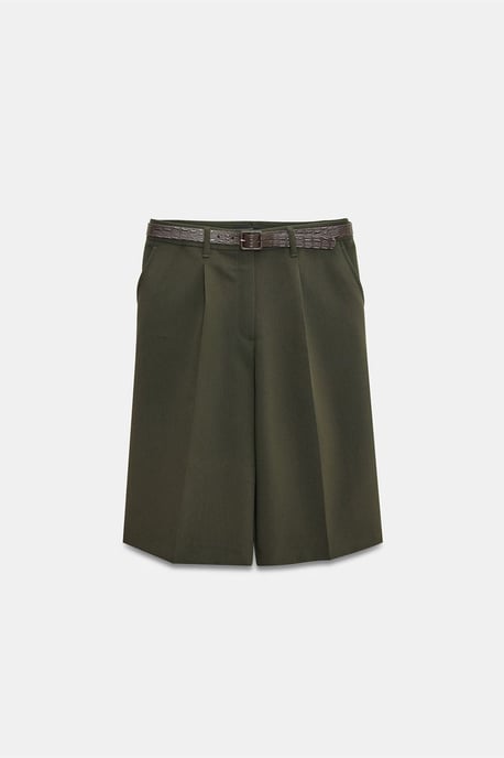 Hooggewaisted Gewatteerde Wijde Shorts - Image 6