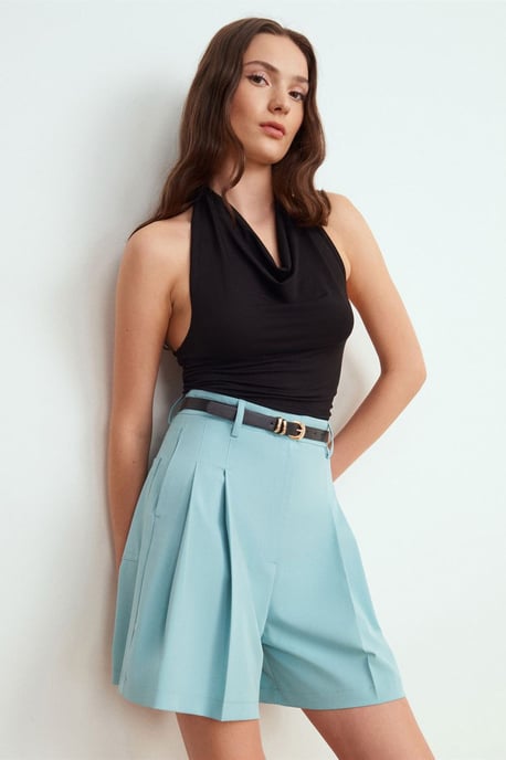 Hoge Taille Wijde Pantalon Shorts - Image 2