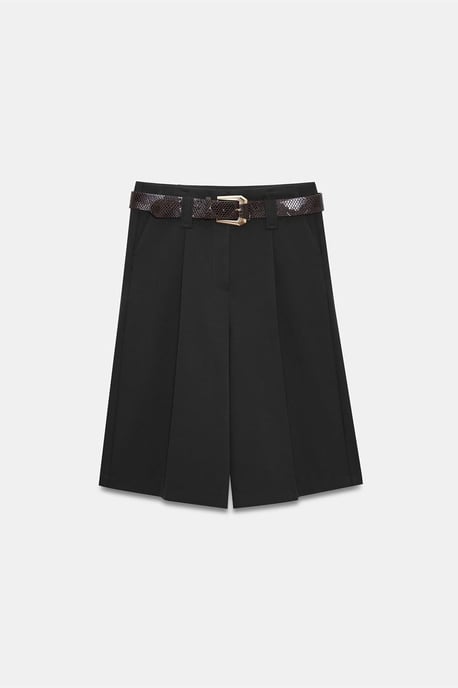 Hoogwaardige Taille-Broek met Riem en Wijde Pijpen - Image 5