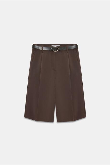 High-Waist Wide-Leg Tailored Shorts - Image 5