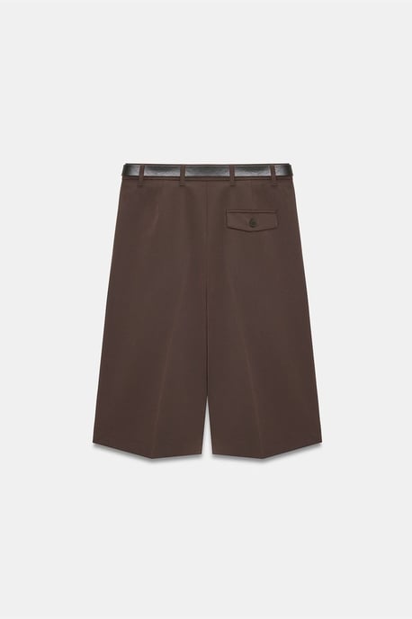 High-Waist Wide-Leg Tailored Shorts - Image 6