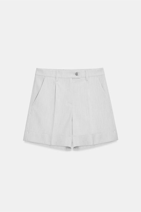 Högmidjade skräddarsydda vävda shorts - Image 5