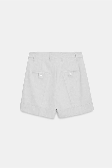 Högmidjade skräddarsydda vävda shorts - Image 6