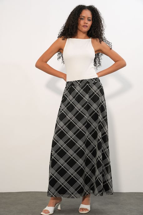 Bloemen Hoge Taille Maxi Rok - Image 3